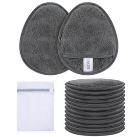 SINLAND front view of 12-pack grey pads showing package benefit of quantity
