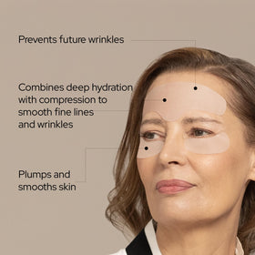 SiO patch applied to neck demonstrating smoothing and support