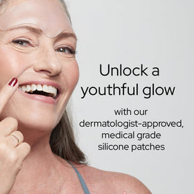 SiO silicone patch close-up showing texture and gentle adhesion benefit