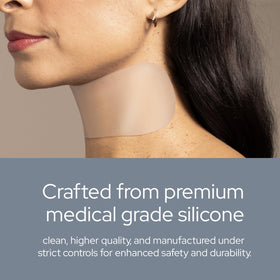 SiO NeckLift morning result lifestyle showing smoother neck appearance