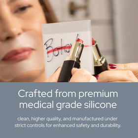 SiO Super LipLift label spotlighting medical-grade silicone safety benefit