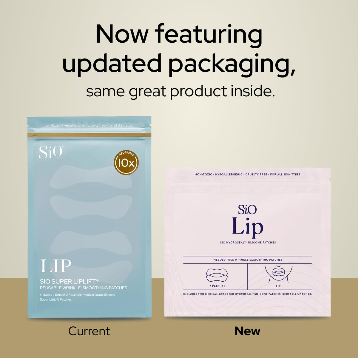 SiO Super LipLift close-up of silicone texture highlighting gentle compression