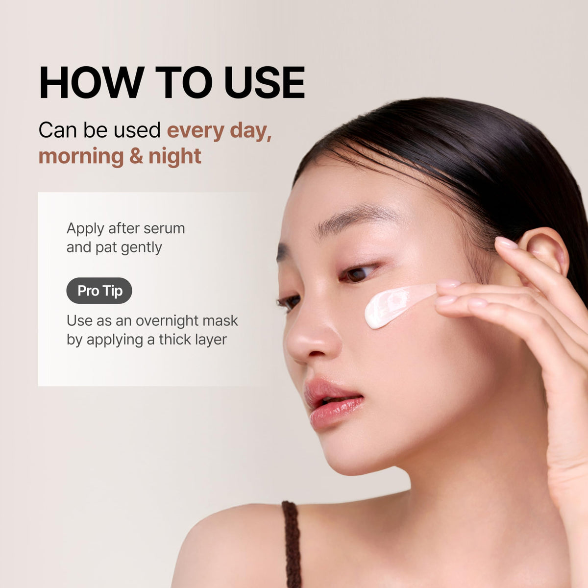 SIORÉ before and after skin swatch comparing texture improvement and glow