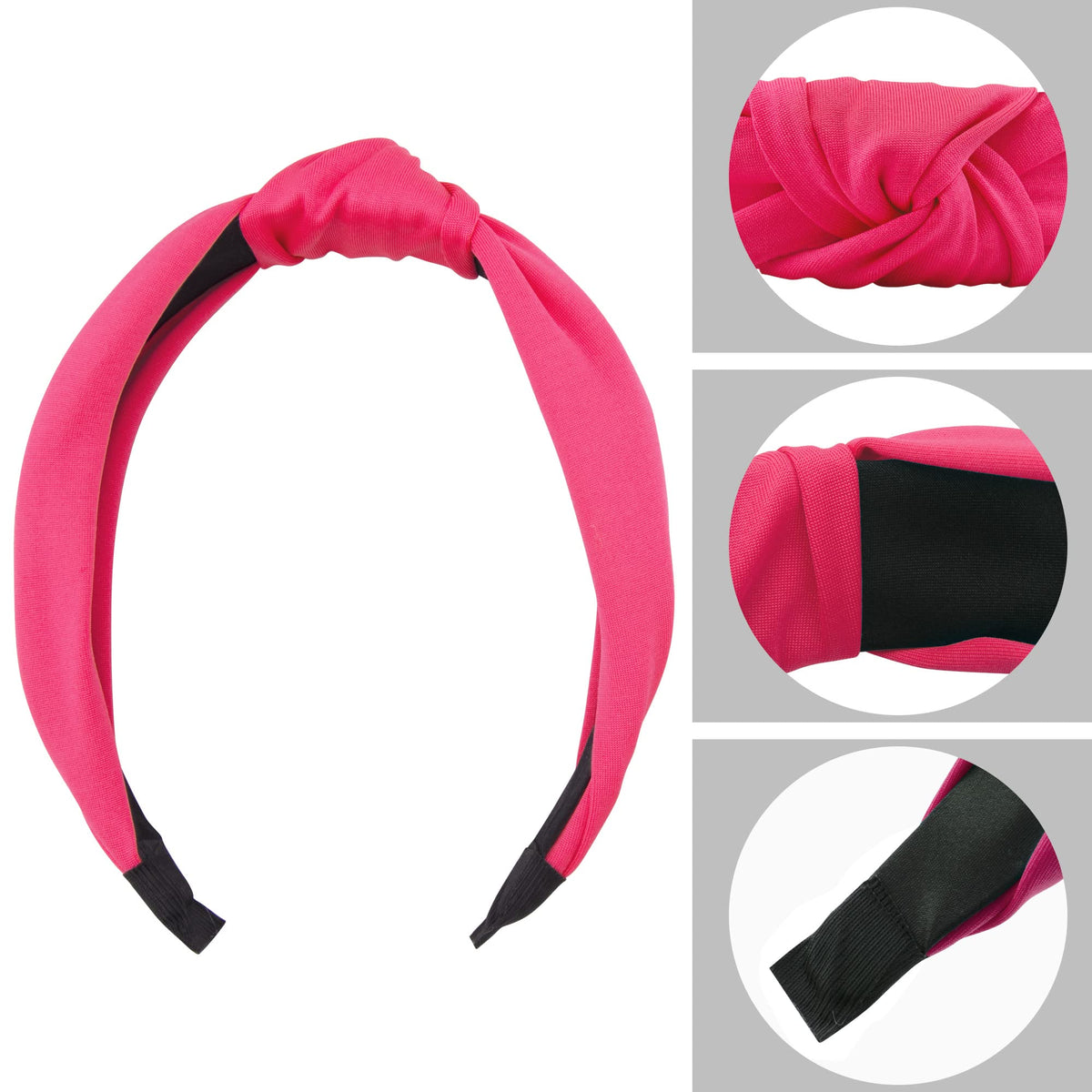 SIQUK view of black satin inner lining showing soft contact and reduced slip