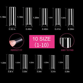 SITELENABY laid out size range of tips for quick size selection benefit
