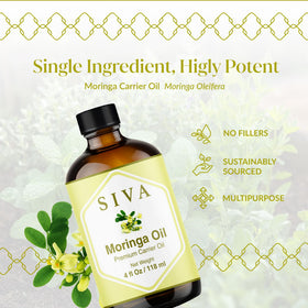 SIVA ORGANICS close-up oil texture showing smooth, lightweight feel