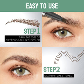 SIVSEA pencil in use filling brows for natural definition