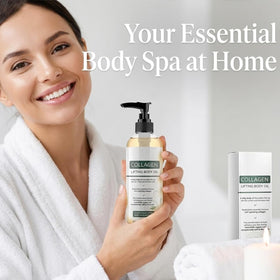 SIXCLA bottle on bathroom shelf in lifestyle scene showing everyday use benefit
