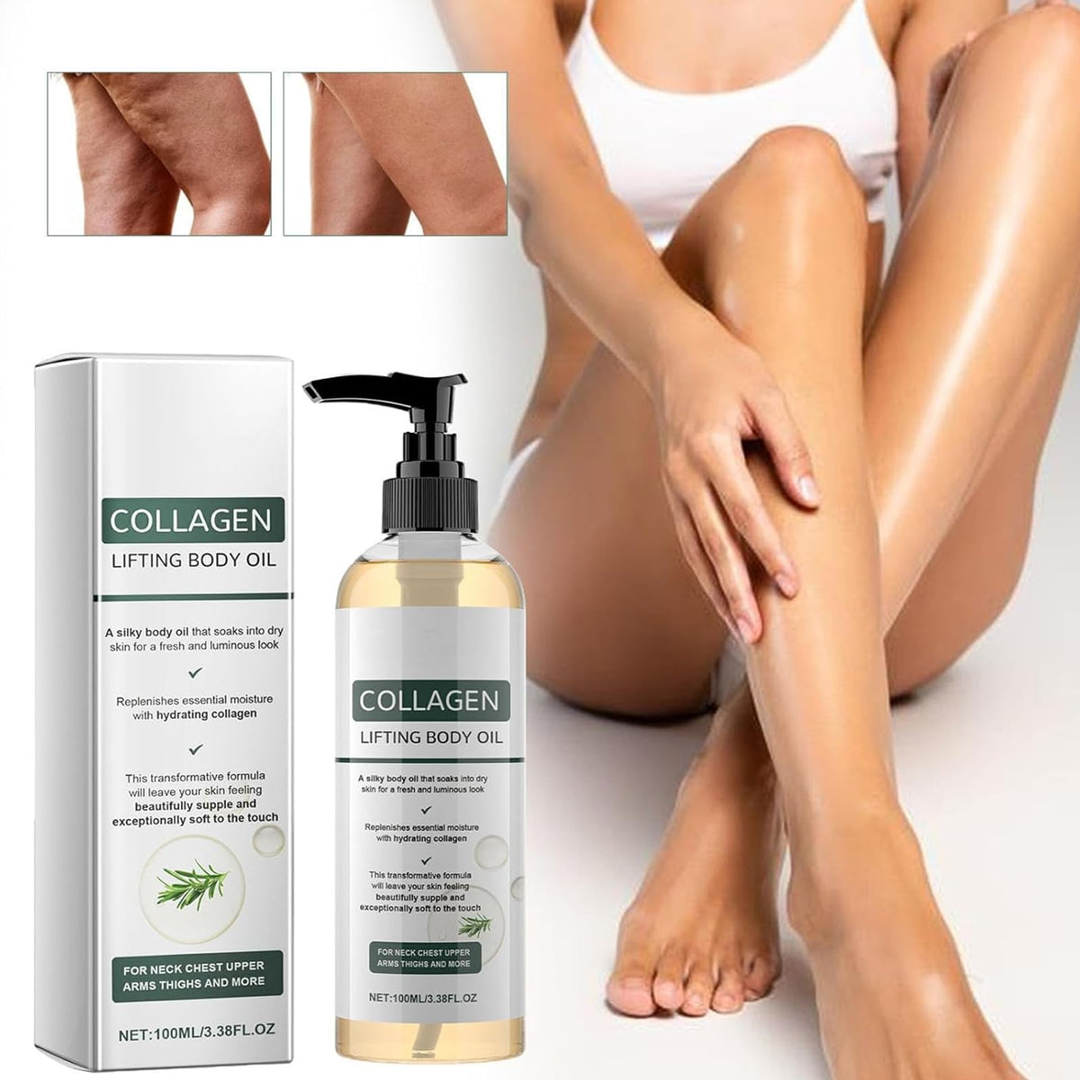 SIXCLA visible skin texture improvement before and after showing smoothing benefit