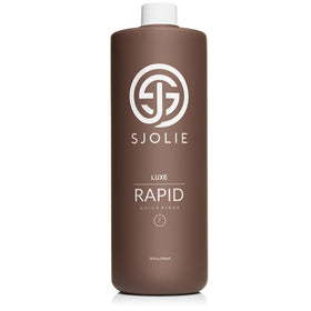 SJOLIE SUNLESS front packaging 32oz bottle showing label and quick-dry benefit