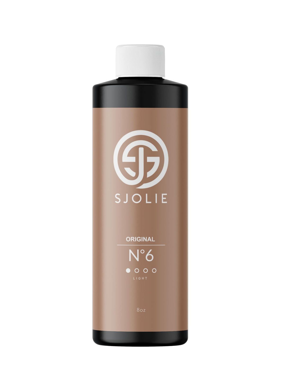 SJOLIE SUNLESS front packaging showing clean label and 8oz size benefit