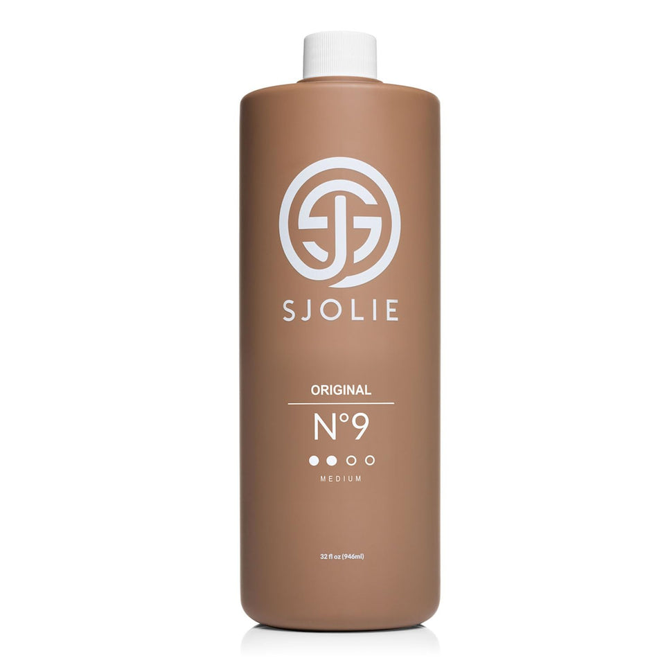 SJOLIE SUNLESS front bottle view showing label and 32oz size benefit