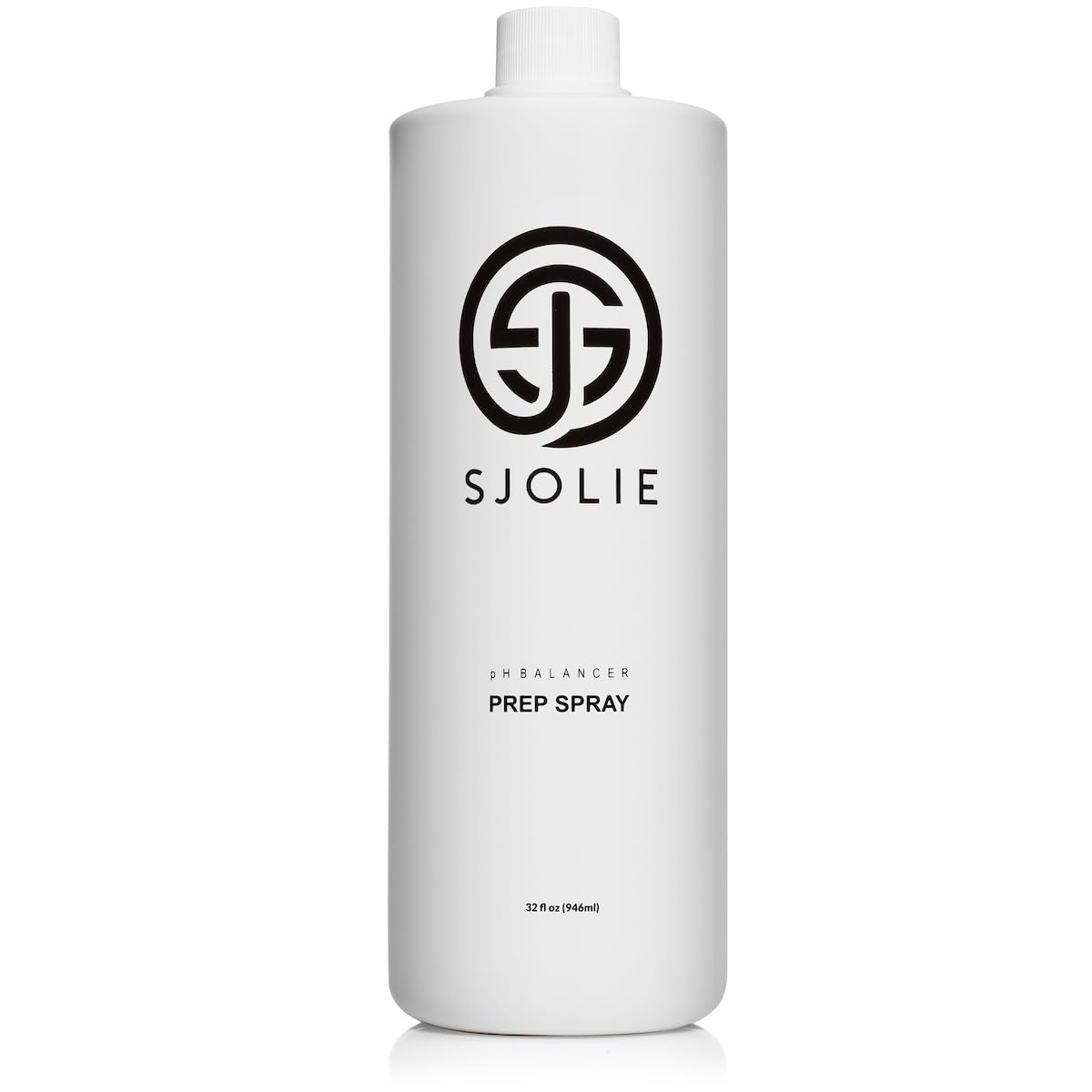 SJOLIE SUNLESS front bottle showing label and 32oz volume for consistent prep