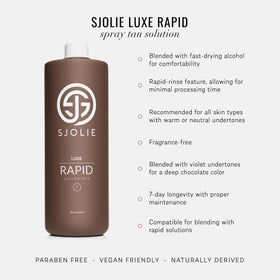 SJOLIE SUNLESS formulation texture close-up spray illustrating smooth even coverage