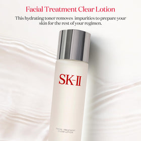 SK-II close-up droplet of clear lotion highlighting smooth texture benefit
