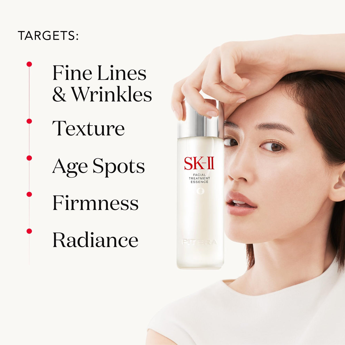 SK-II close label detail highlighting PITERA ingredient and product identity