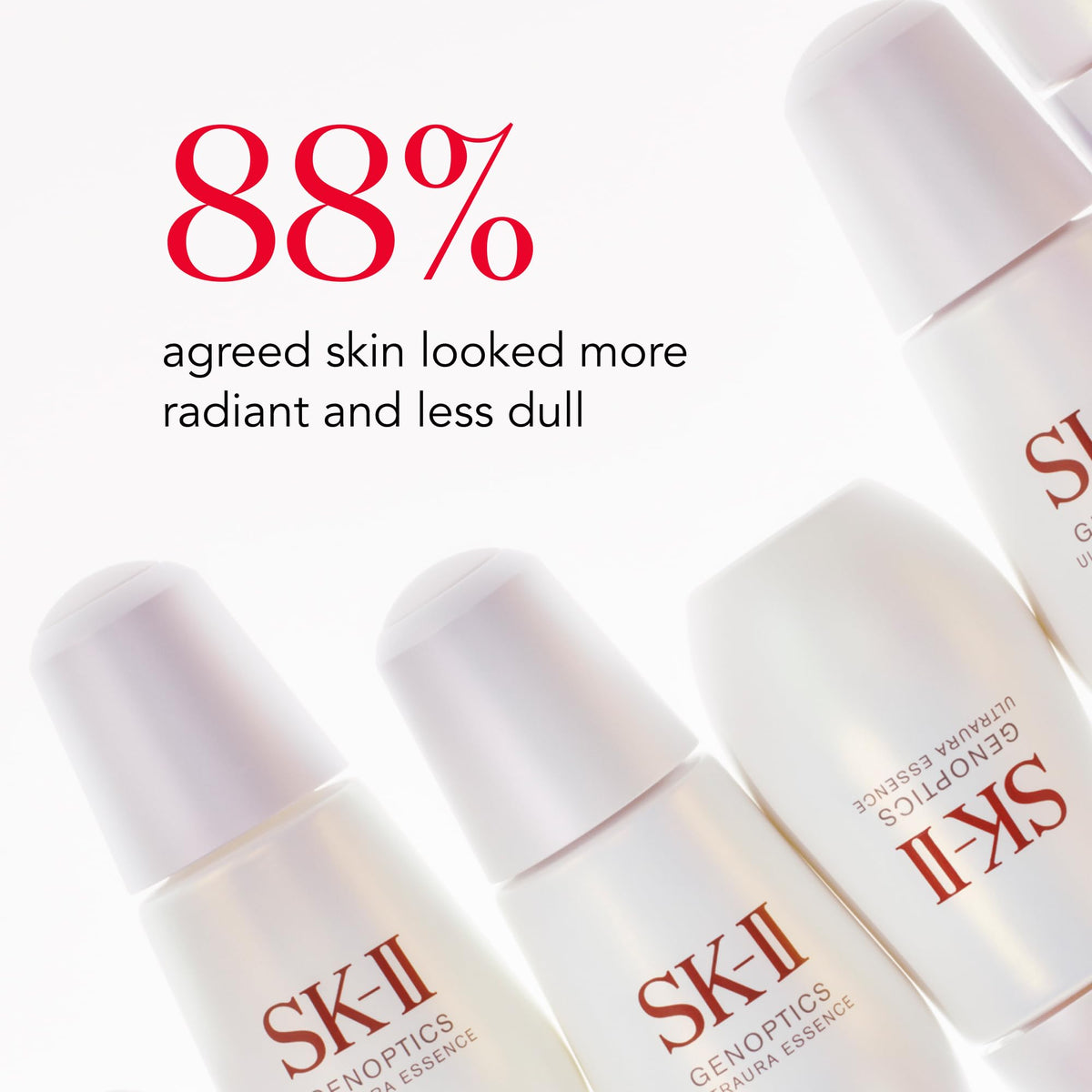 SK-II bottle in hand demonstrating 1.7 oz scale and travel-ready convenience