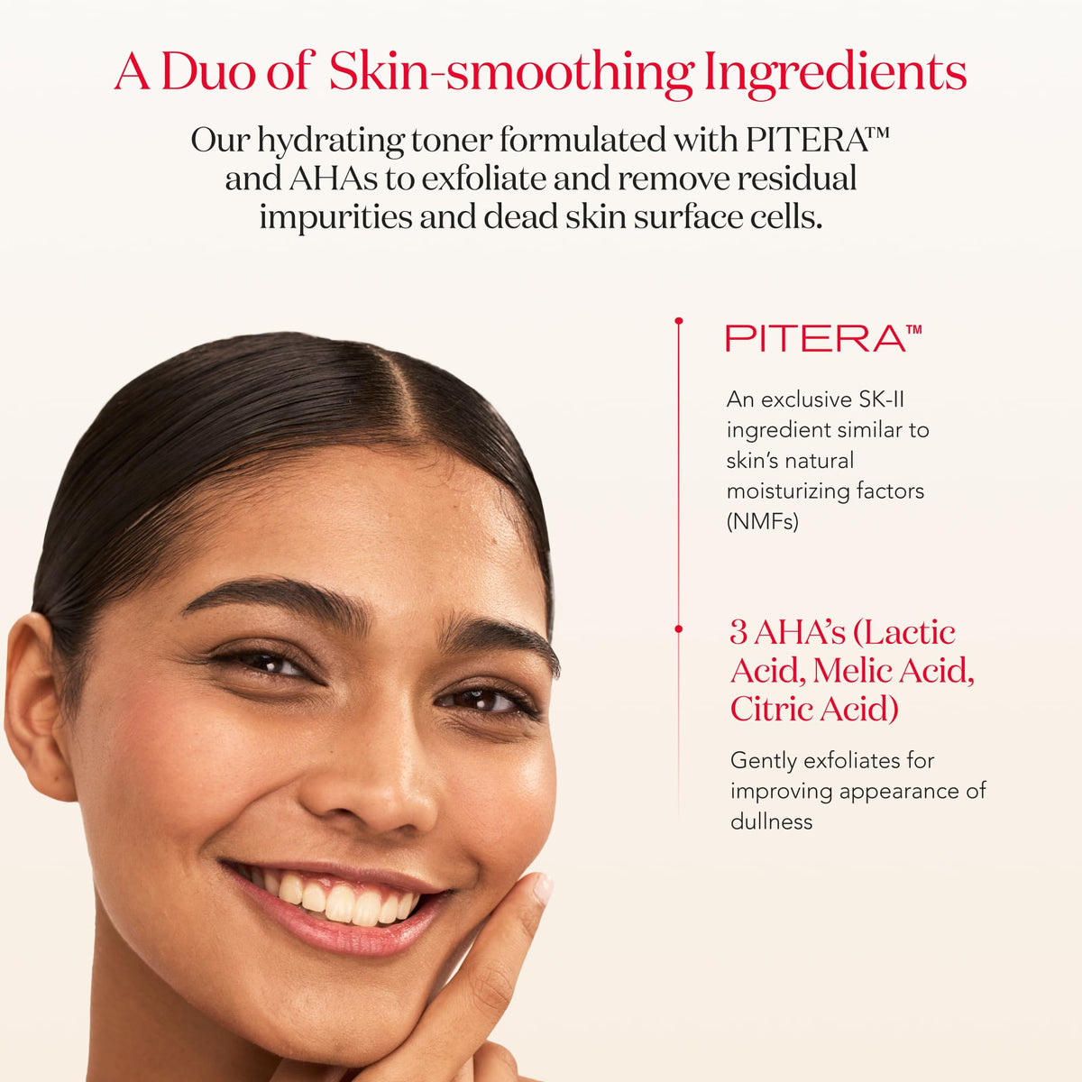 SK-II lotion soaked on cotton pad showing easy application benefit