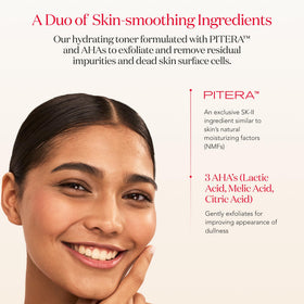 SK-II lotion soaked on cotton pad showing easy application benefit