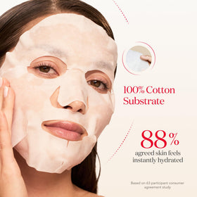 SK-II pouring essence into mask detail showing concentrated PITERA™ serum potency