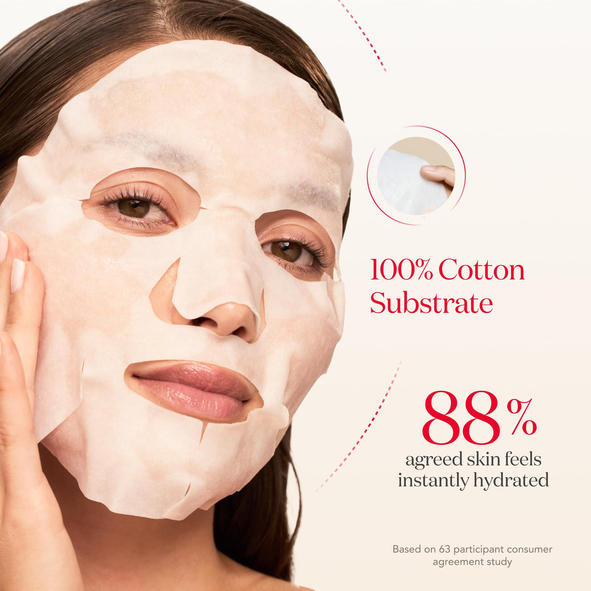 SK-II mask being applied on face demonstrating quick radiance boost