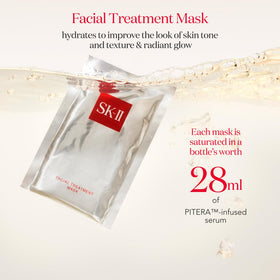 SK-II mask saturated with essence showing rich hydration