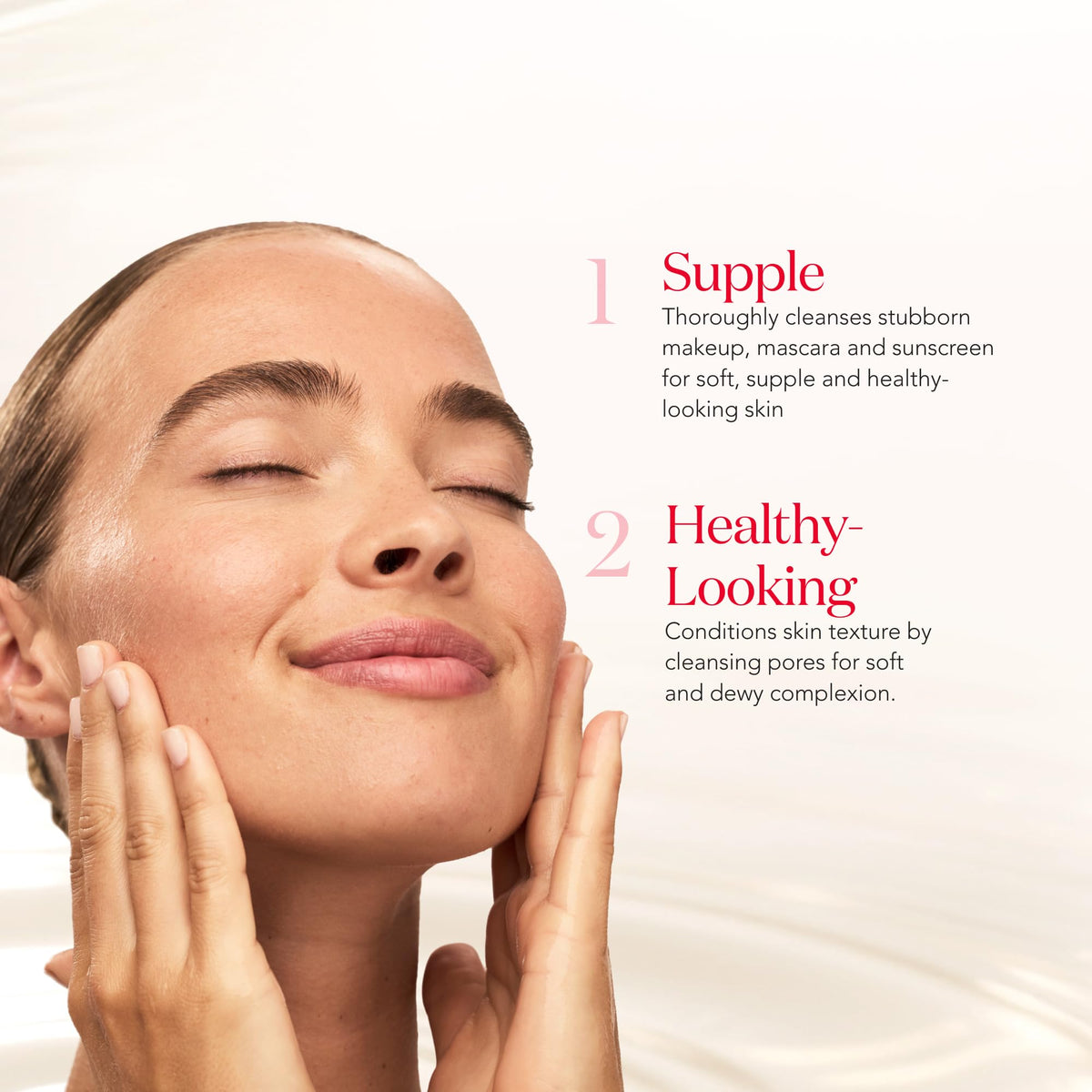 SK-II emulsified cleansing oil turned milky for easy rinsing and removal