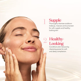 SK-II emulsified cleansing oil turned milky for easy rinsing and removal