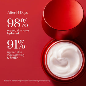 SK-II cream being dabbed on hand demonstrating lightweight application benefit