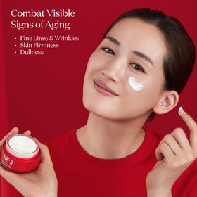 SK-II close-up texture with PITERA swirl highlighting nourishing formula benefit