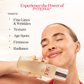 SK-II SKINPOWER cream texture swatch close-up, showing rich moisturizing finish