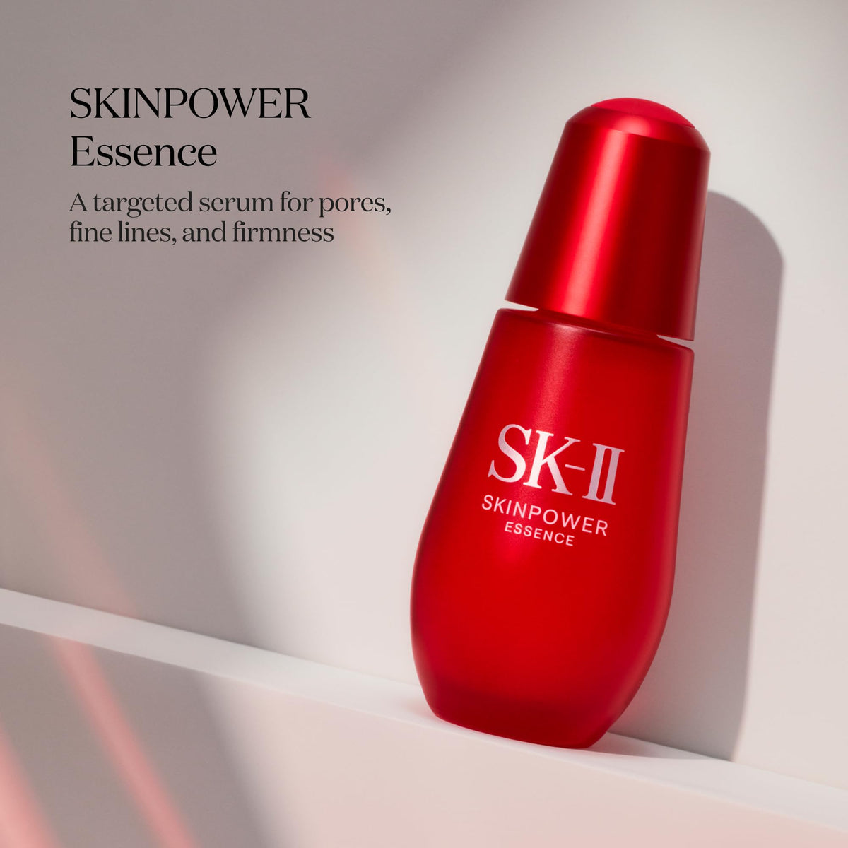 SK-II auto-dropper detail highlighting precise dosing for consistent application benefit