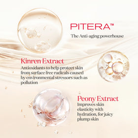 SK-II side label visible ingredient list for PITERA and white peony details