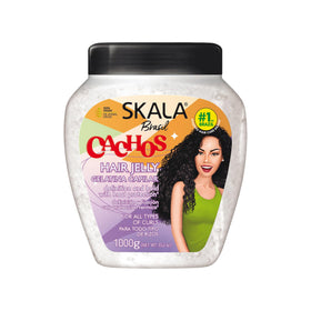 SKALA front packaging showing the 1000g tub and expert curls benefit