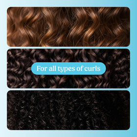 SKALA cream applied to wet hair in hand to detangle and smooth curls