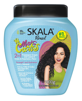 SKALA front packaging showing both Mais Cachos tubs and clear product benefits