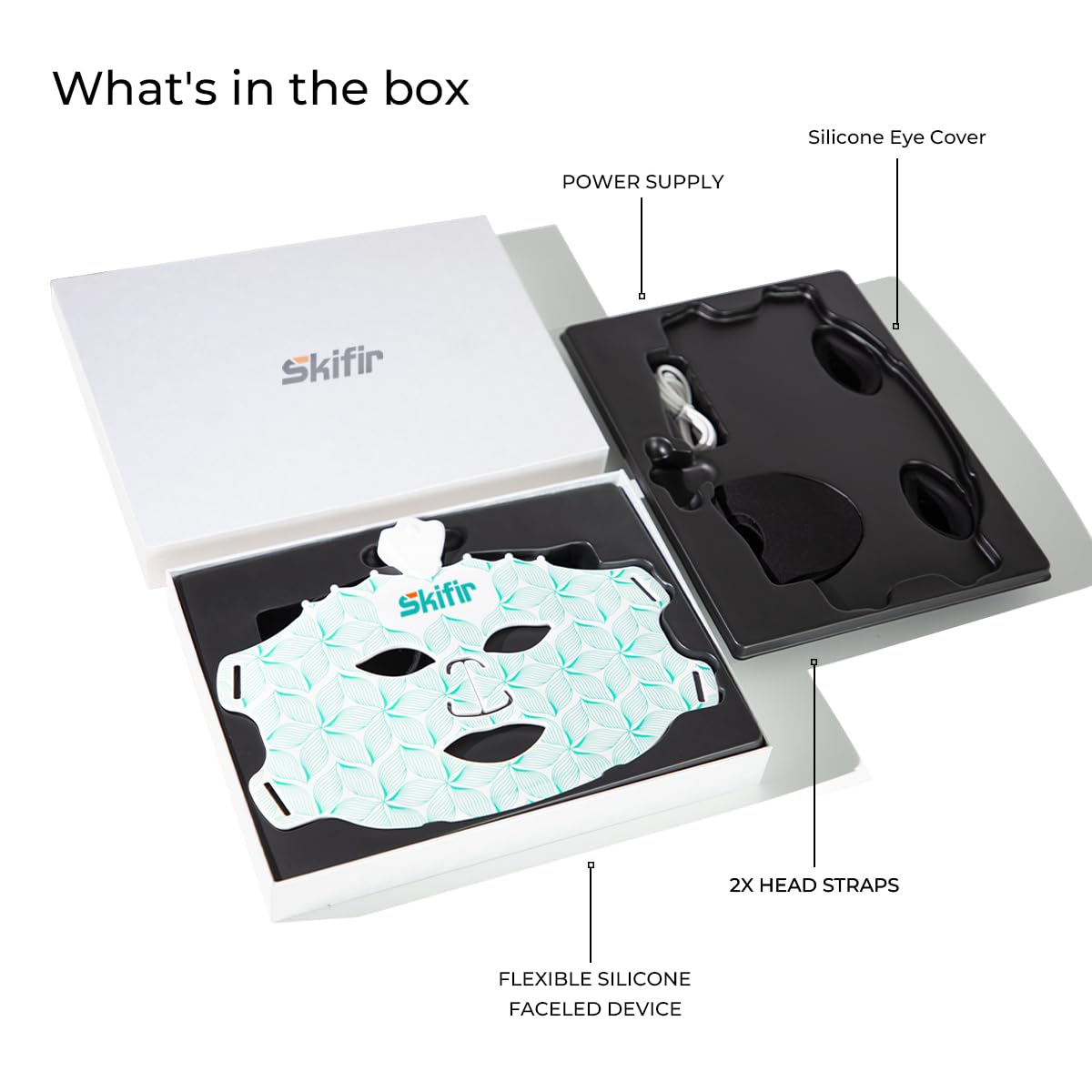 skifir biodegradable packaging box emphasizing sustainable unboxing benefit