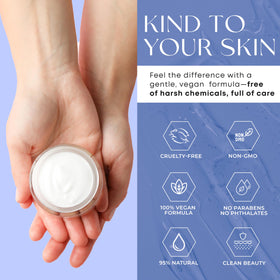 Skin 2.0 spread on hand demonstrating hydration boost