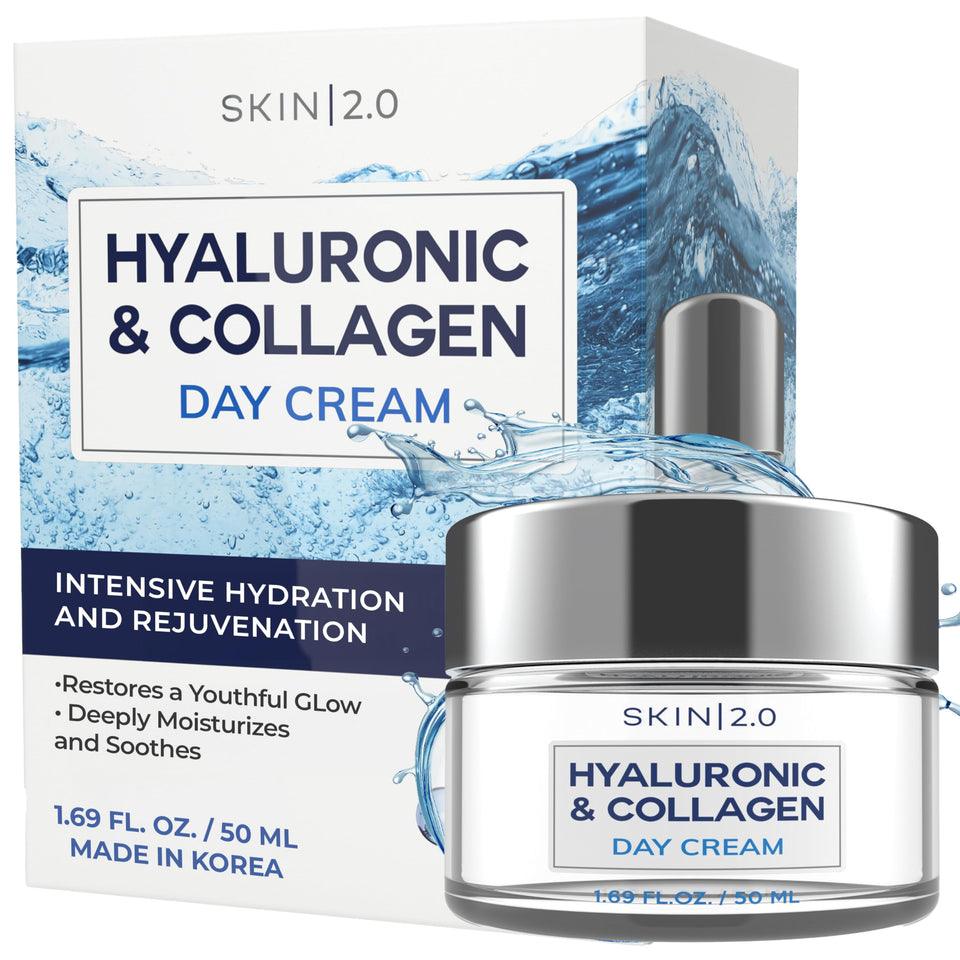 Skin 2.0 front packaging showing product and benefits