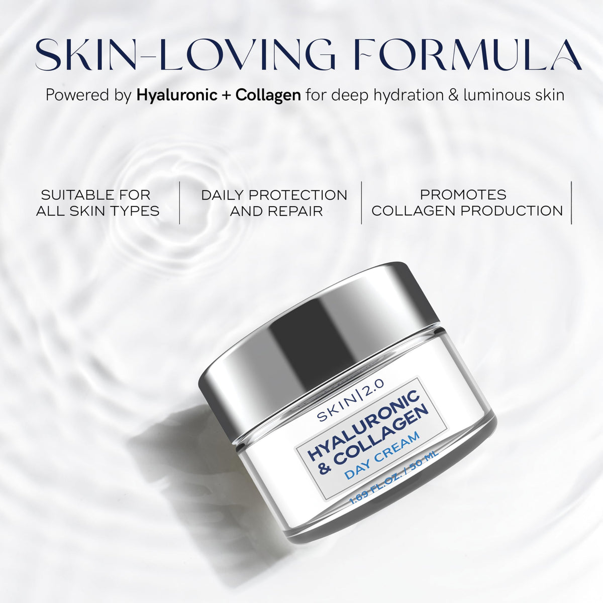 Skin 2.0 on bathroom counter in morning routine setting