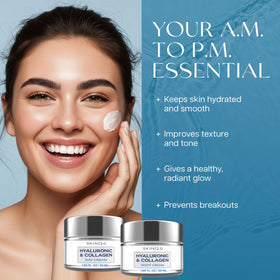 Skin 2.0 night cream jar open showing rich formula for overnight nourishment