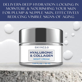 Skin 2.0 texture close-up revealing creamy hyaluronic gel-cream for fast absorption benefit