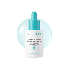 SKIN & LAB front packaging showing 30ml serum for visible blemish control