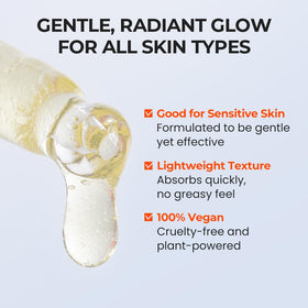 SKIN & LAB serum applied on hand to show amount and practical scale for dosing