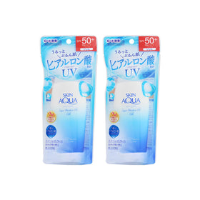 SKIN AQUA gel texture close-up illustrating smooth hydration and spreadability
