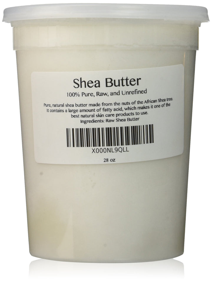 Skin Beauty Essentials ivory shea butter front jar showing pure, natural texture for rich hydration