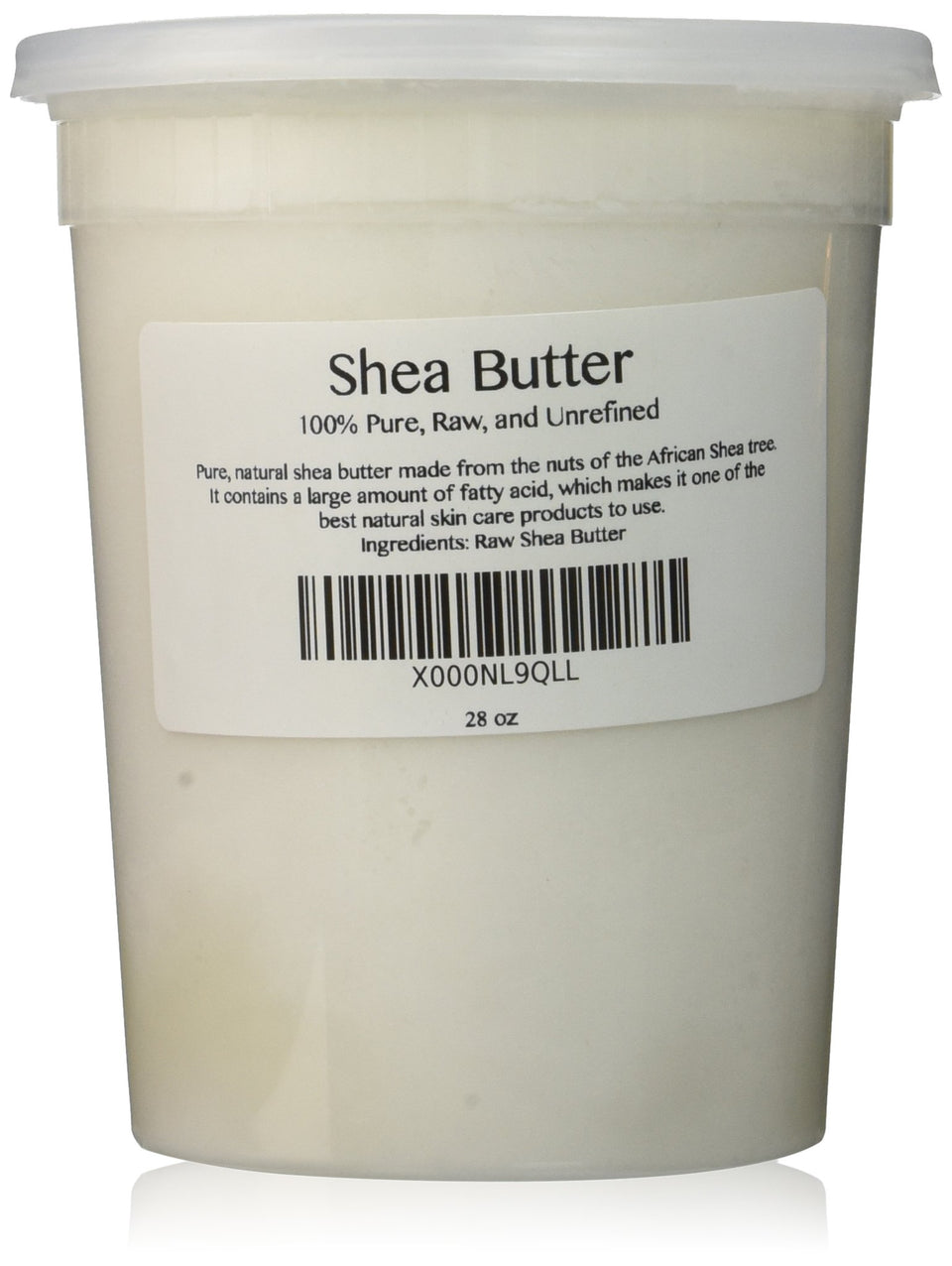 Skin Beauty Essentials ivory shea butter front jar showing pure, natural texture for rich hydration