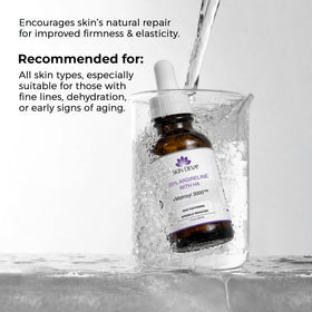 SKIN DEVA conceptual before and after to show smoother-looking skin effect