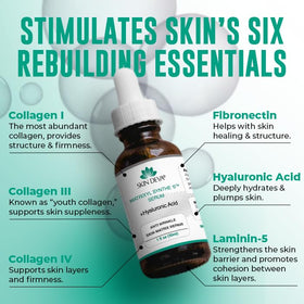 SKIN DEVA illustrative before after style display emphasizing refined texture