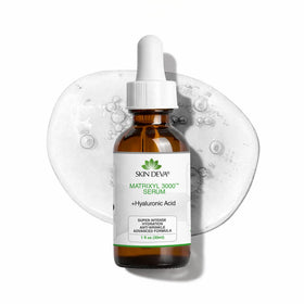 SKIN DEVA front bottle displayed, highlights compact travel-friendly design and hydration benefit